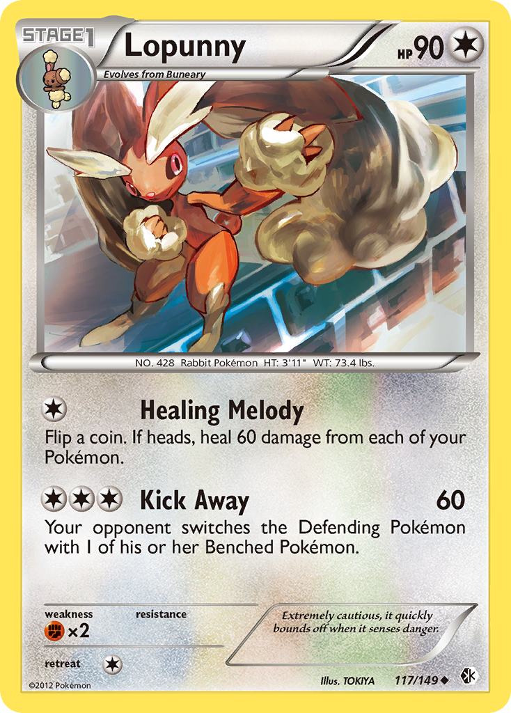 Lopunny (117/149) [Black & White: Boundaries Crossed] | Good Games Cannington
