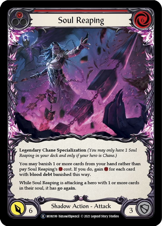 Soul Reaping [U-MON199-RF] Unlimited Rainbow Foil | Good Games Cannington