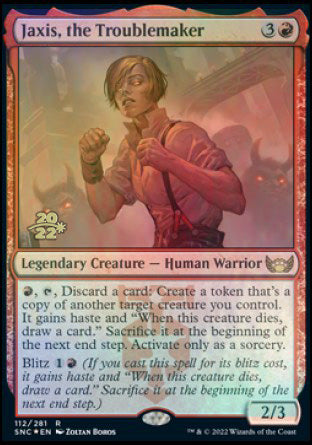 Jaxis, the Troublemaker [Streets of New Capenna Prerelease Promos] | Good Games Cannington