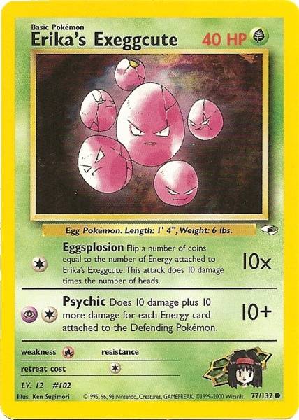 Erika's Exeggcute (77/132) [Gym Heroes Unlimited] | Good Games Cannington