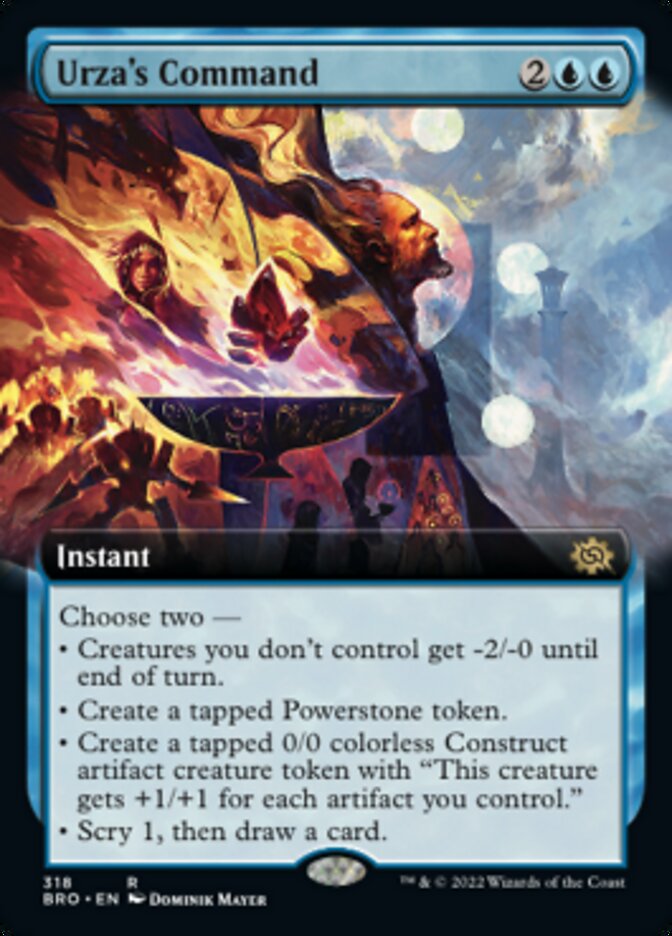 Urza's Command (Extended Art) [The Brothers' War] | Good Games Cannington