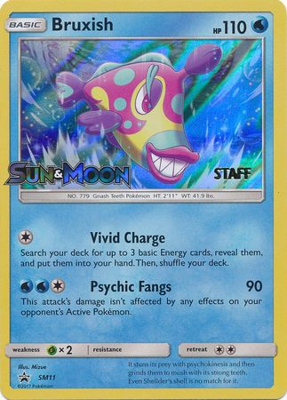 Bruxish (SM11) (Staff Prerelease Promo) [Sun & Moon: Black Star Promos] | Good Games Cannington