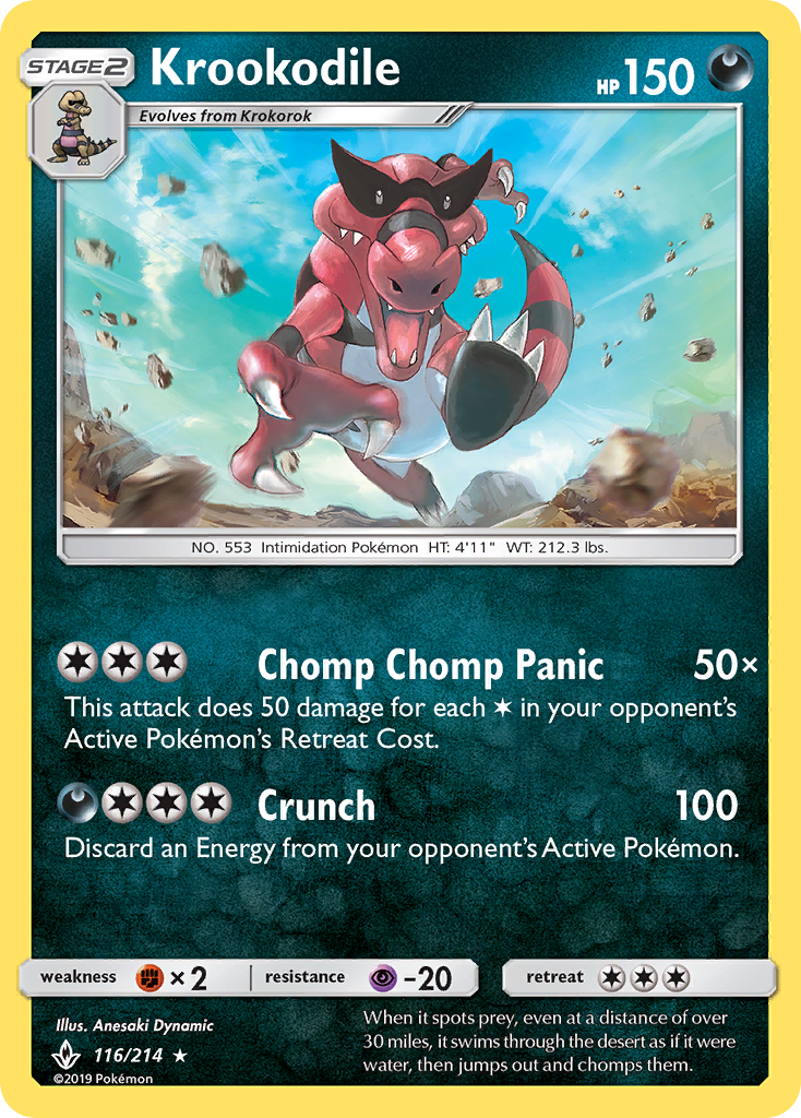Krookodile (116/214) [Sun & Moon: Unbroken Bonds] | Good Games Cannington