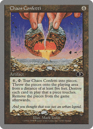 Chaos Confetti [Unglued] | Good Games Cannington