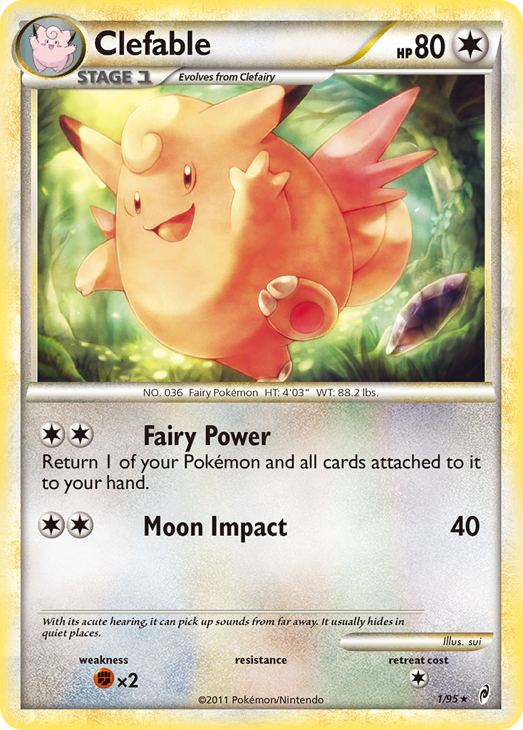 Clefable (1/95) [HeartGold & SoulSilver: Call of Legends] | Good Games Cannington
