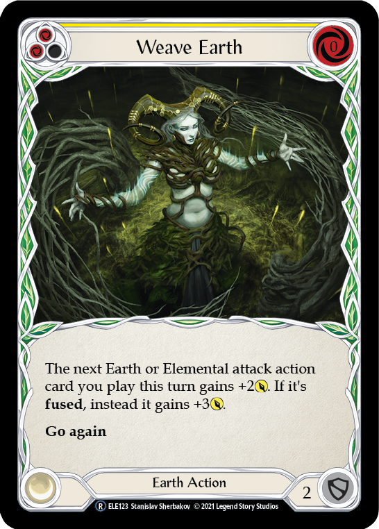 Weave Earth (Yellow) [U-ELE123] Unlimited Rainbow Foil | Good Games Cannington