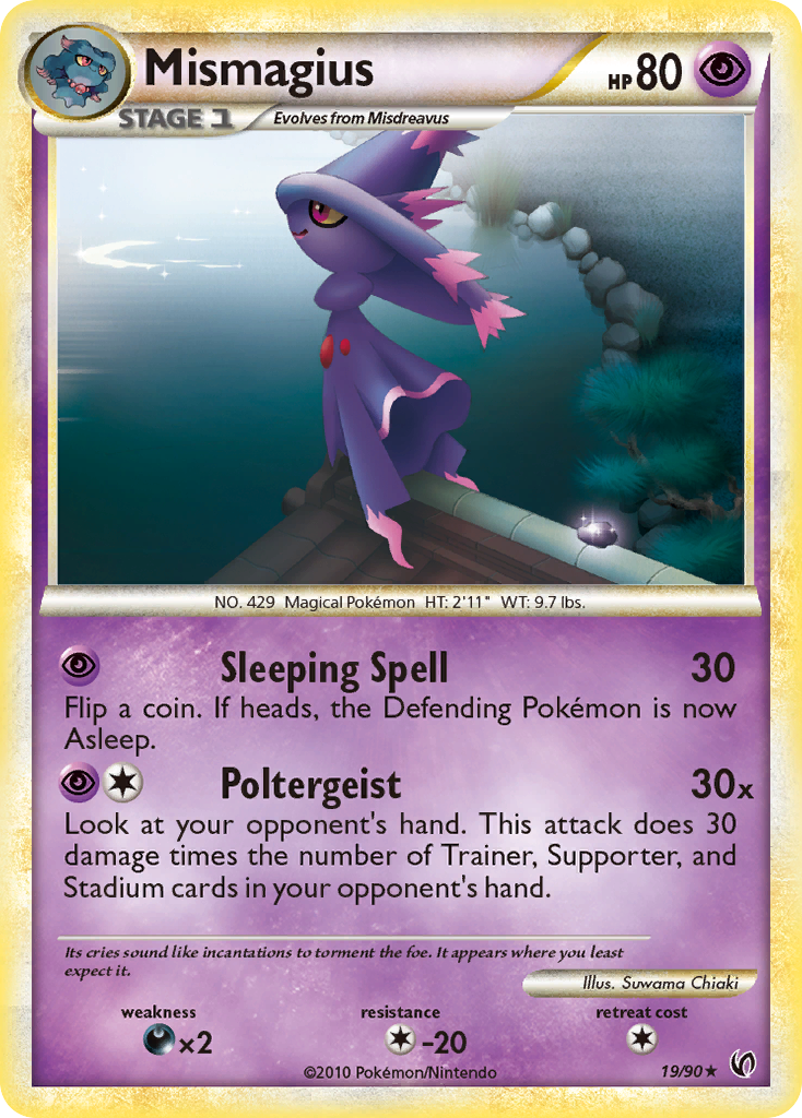 Mismagius (19/90) [HeartGold & SoulSilver: Undaunted] | Good Games Cannington