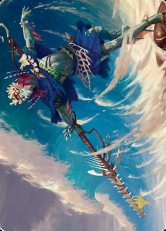 Tazeem Roilmage Art Card (Gold-Stamped Signature) [Zendikar Rising Art Series] | Good Games Cannington