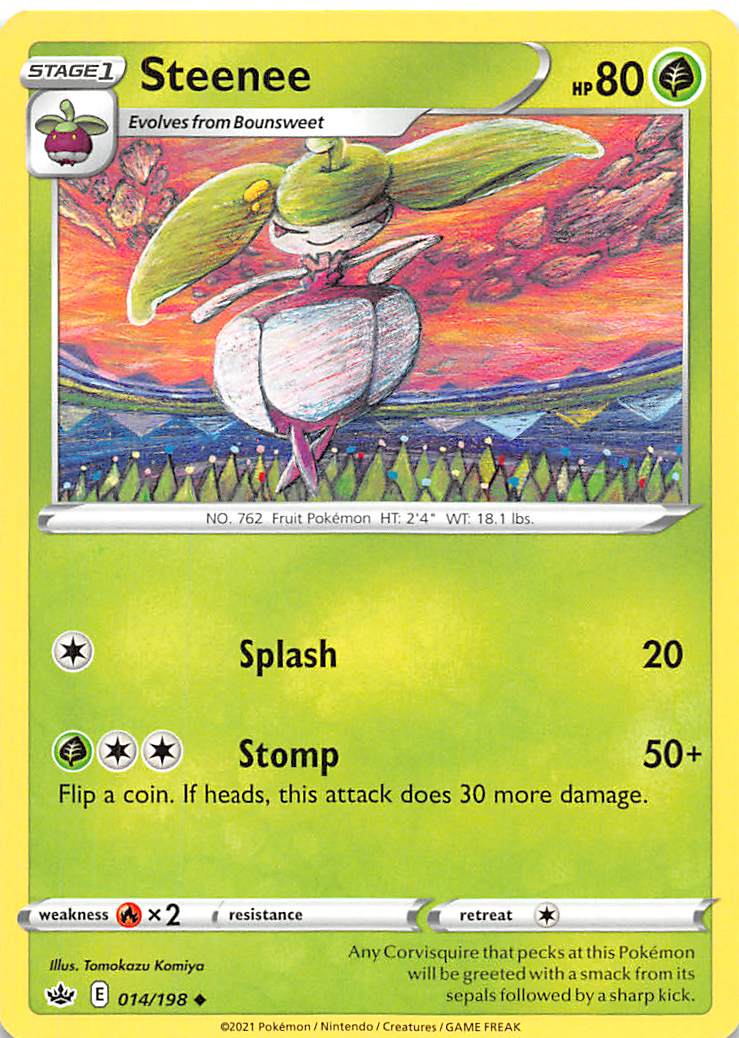 Steenee (014/198) [Sword & Shield: Chilling Reign] | Good Games Cannington