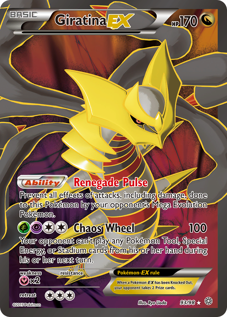Giratina EX (93/98) [XY: Ancient Origins] | Good Games Cannington