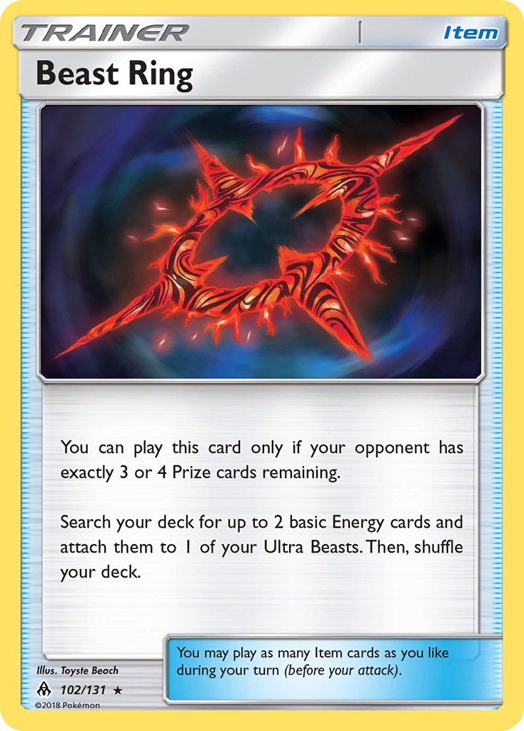 Beast Ring (102/131) [Sun & Moon: Forbidden Light] | Good Games Cannington