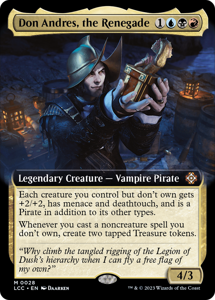 Don Andres, the Renegade (Extended Art) [The Lost Caverns of Ixalan Commander] | Good Games Cannington