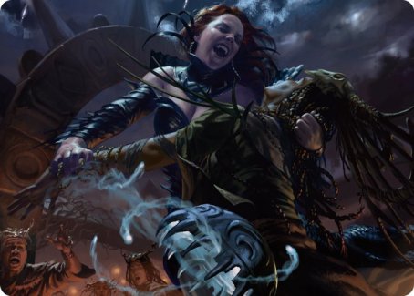 Olivia's Midnight Ambush Art Card [Innistrad: Midnight Hunt Art Series] | Good Games Cannington