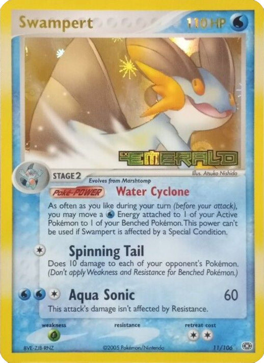 Swampert (11/106) (Stamped) [EX: Emerald] | Good Games Cannington