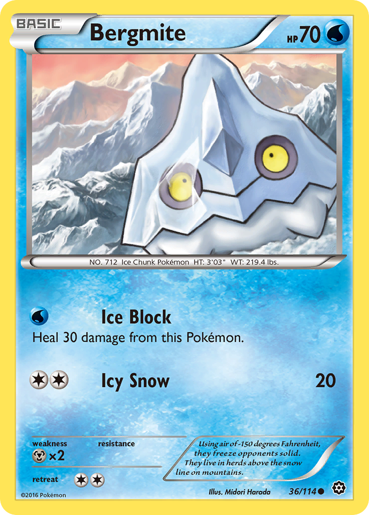 Bergmite (36/114) [XY: Steam Siege] | Good Games Cannington