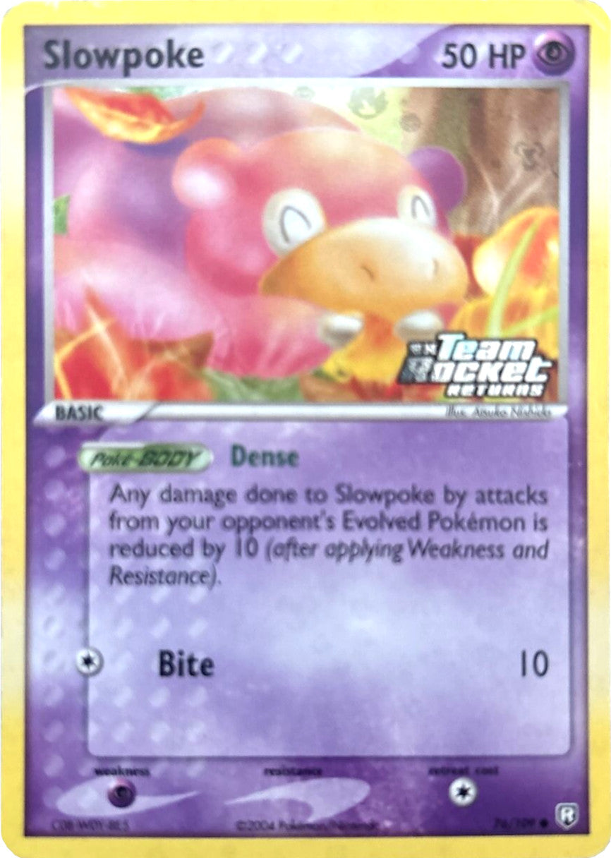 Slowpoke (76/109) (Stamped) [EX: Team Rocket Returns] | Good Games Cannington