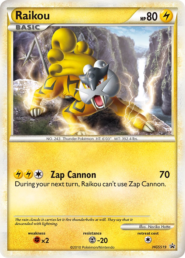 Raikou (HGSS19) [HeartGold & SoulSilver: Black Star Promos] | Good Games Cannington