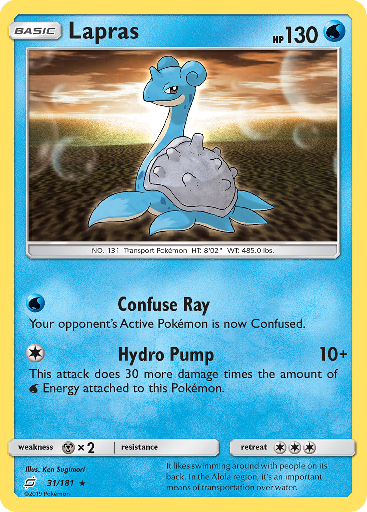 Lapras (31/181) [Sun & Moon: Team Up] | Good Games Cannington