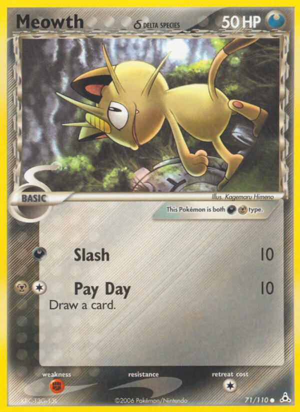 Meowth (71/110) (Delta Species) [EX: Holon Phantoms] | Good Games Cannington