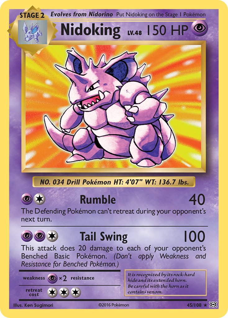 Nidoking (45/108) (Theme Deck Exclusive) [XY: Evolutions] | Good Games Cannington