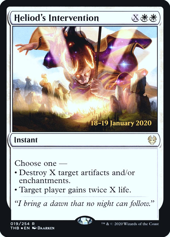 Heliod's Intervention [Theros Beyond Death Prerelease Promos] | Good Games Cannington