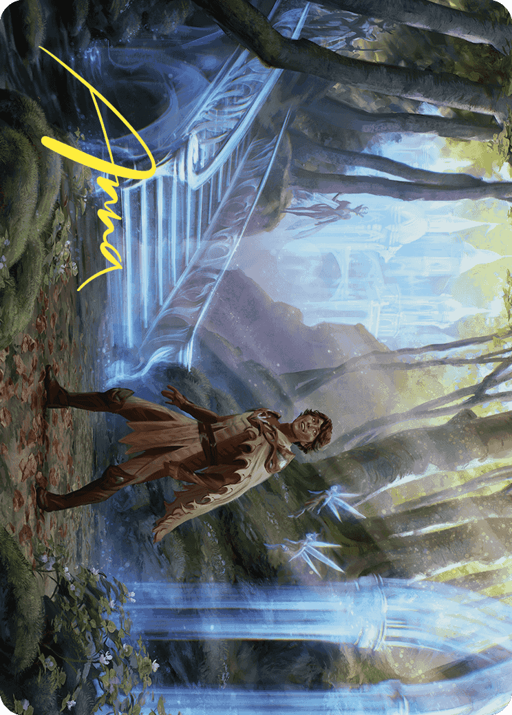 Into the Fae Court Art Card (Gold-Stamped Signature) [Wilds of Eldraine Art Series] | Good Games Cannington