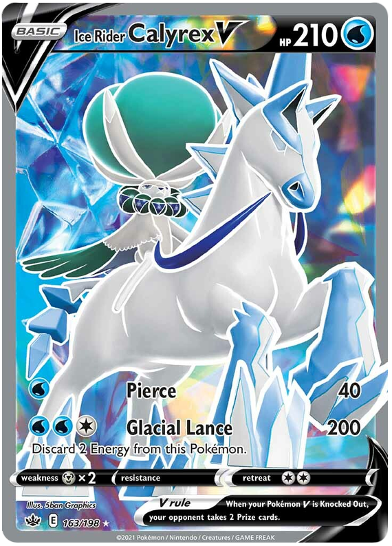 Ice Rider Calyrex V (163/198) [Sword & Shield: Chilling Reign] | Good Games Cannington