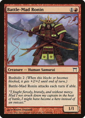 Battle-Mad Ronin [Champions of Kamigawa] | Good Games Cannington