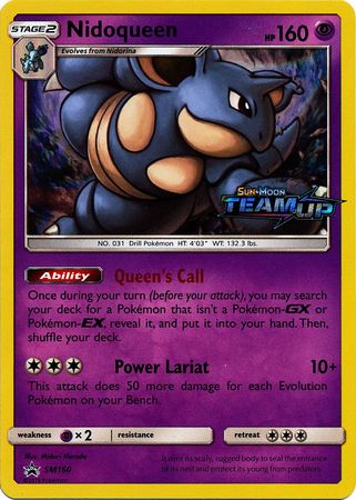 Nidoqueen (SM160) (Staff) [Sun & Moon: Black Star Promos] | Good Games Cannington
