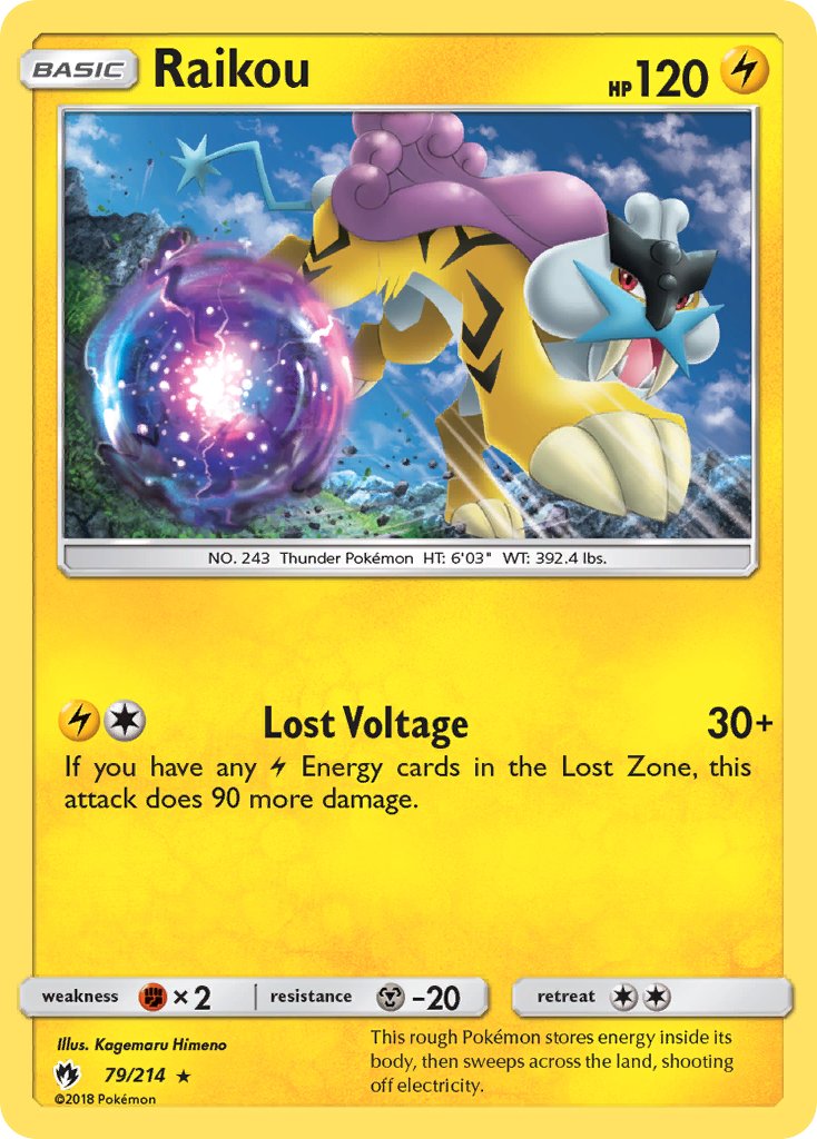 Raikou (79/214) (Theme Deck Exclusive) [Sun & Moon: Lost Thunder] | Good Games Cannington