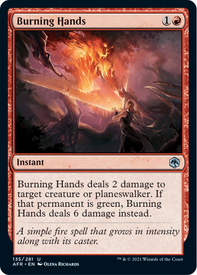 Burning Hands [Dungeons & Dragons: Adventures in the Forgotten Realms] | Good Games Cannington