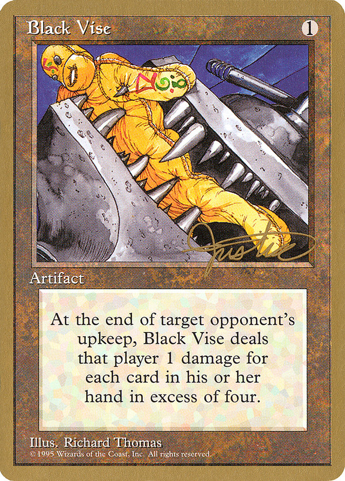 Black Vise (Mark Justice) [Pro Tour Collector Set] | Good Games Cannington