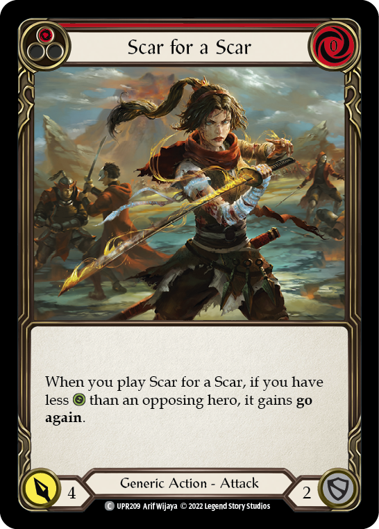 Scar for a Scar (Red) [UPR209] (Uprising) | Good Games Cannington