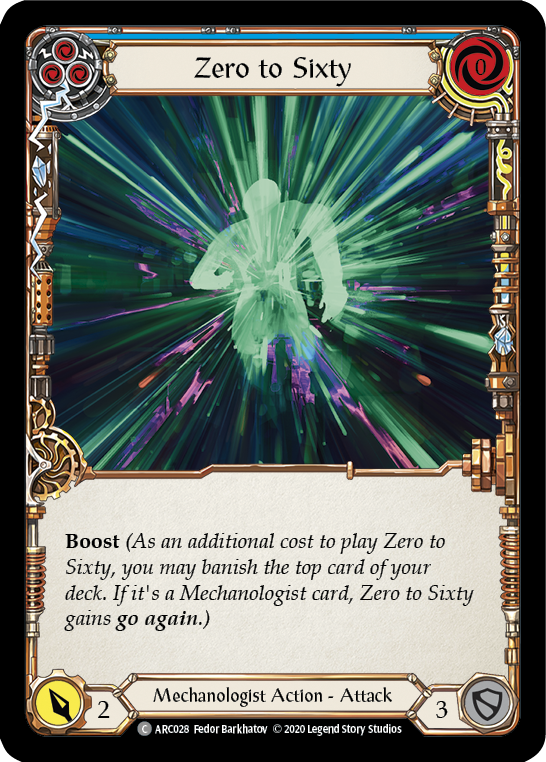 Zero to Sixty (Blue) [U-ARC028] Unlimited Rainbow Foil | Good Games Cannington