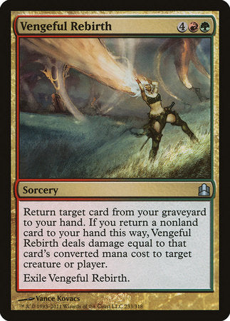 Vengeful Rebirth [Commander 2011] | Good Games Cannington