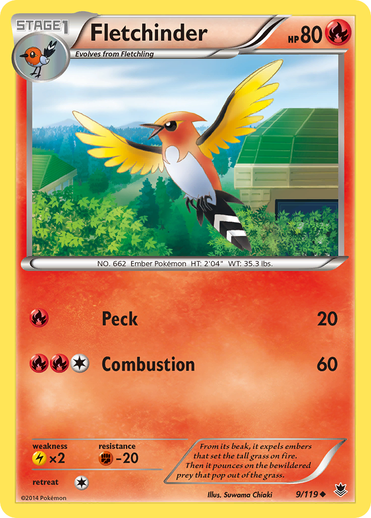Fletchinder (9/119) [XY: Phantom Forces] | Good Games Cannington