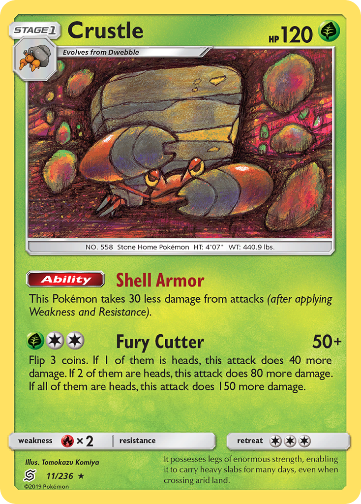 Crustle (11/236) [Sun & Moon: Unified Minds] | Good Games Cannington