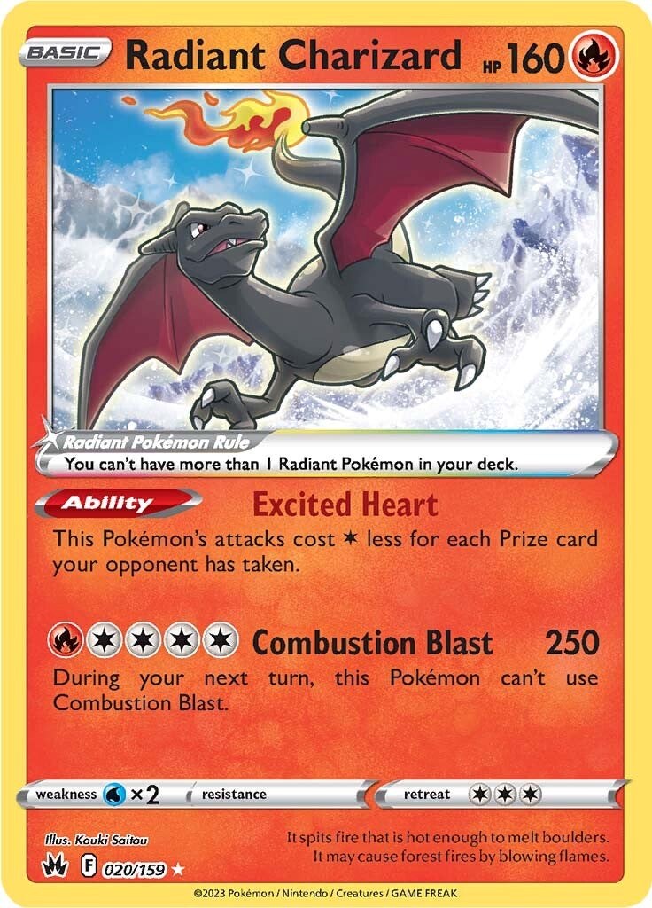 Radiant Charizard (020/159) [Sword & Shield: Crown Zenith] | Good Games Cannington
