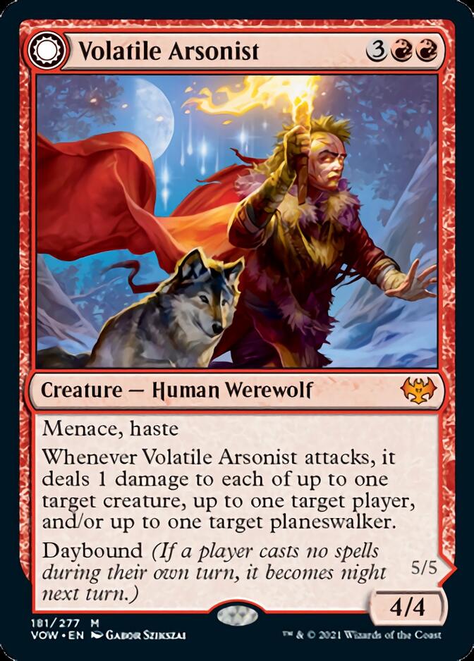 Volatile Arsonist // Dire-Strain Anarchist [Innistrad: Crimson Vow] | Good Games Cannington