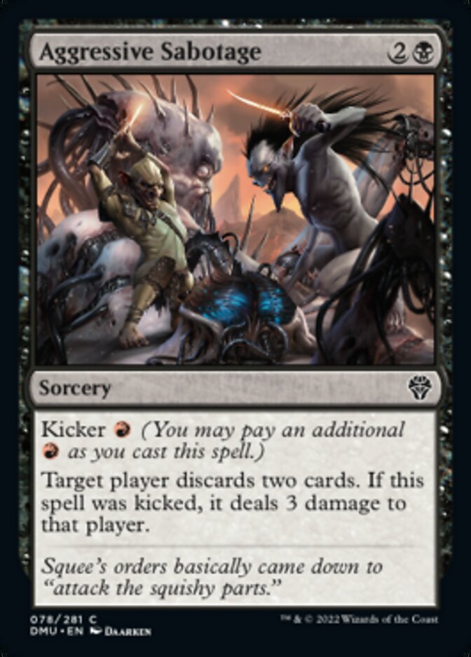 Aggressive Sabotage [Dominaria United] | Good Games Cannington