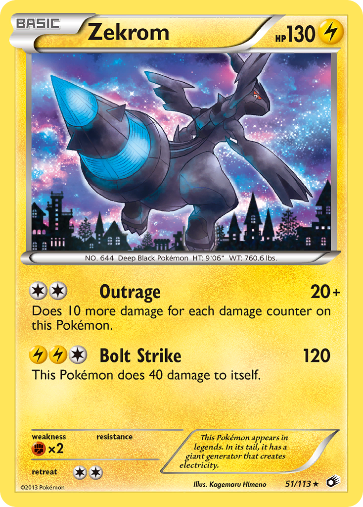 Zekrom (51/113) [Black & White: Legendary Treasures] | Good Games Cannington
