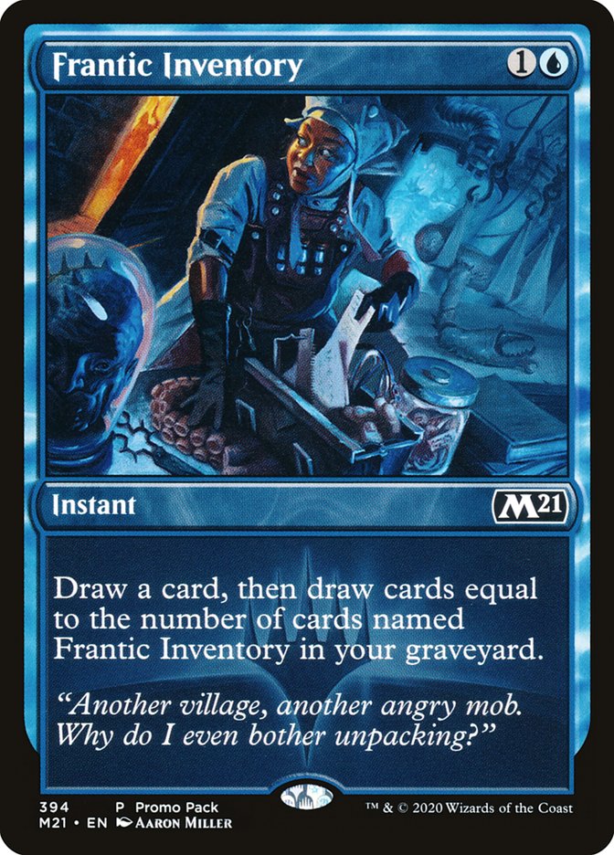 Frantic Inventory (Promo Pack) [Core Set 2021 Promos] | Good Games Cannington
