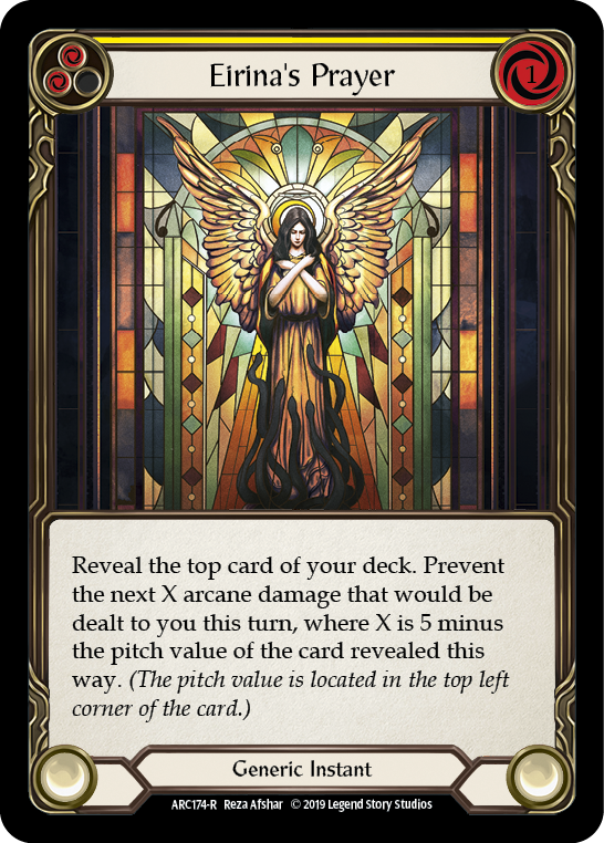 Eirina's Prayer (Yellow) [ARC174-R] 1st Edition Normal | Good Games Cannington