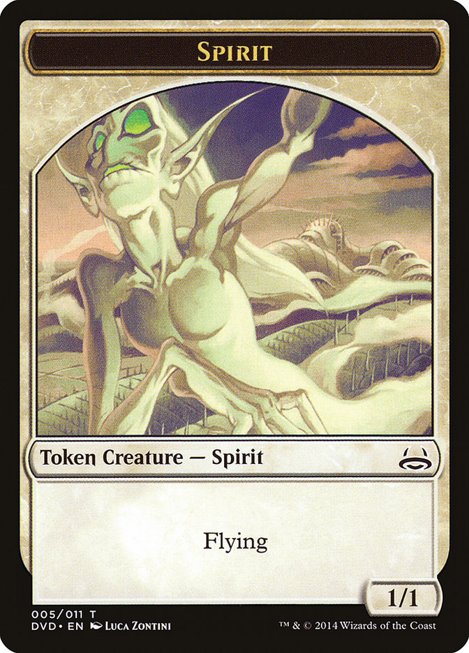 Spirit Token (Divine vs. Demonic) [Duel Decks Anthology Tokens] | Good Games Cannington