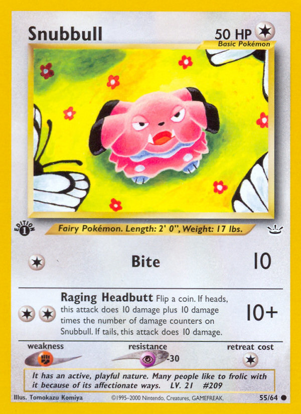 Snubbull (55/64) [Neo Revelation 1st Edition] | Good Games Cannington