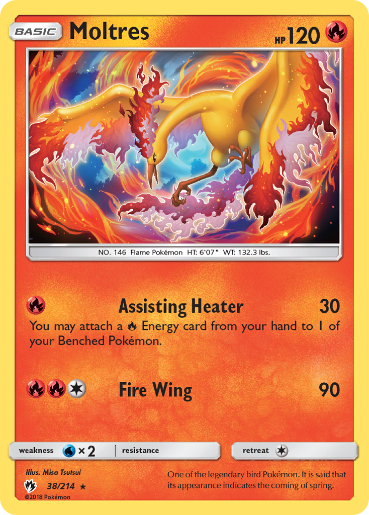 Moltres (38/214) [Sun & Moon: Lost Thunder] | Good Games Cannington