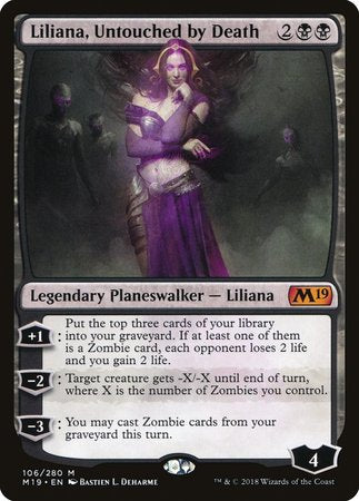 Liliana, Untouched by Death [Core Set 2019] | Good Games Cannington