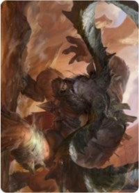 Moraug, Fury of Akoum Art Card [Zendikar Rising Art Series] | Good Games Cannington