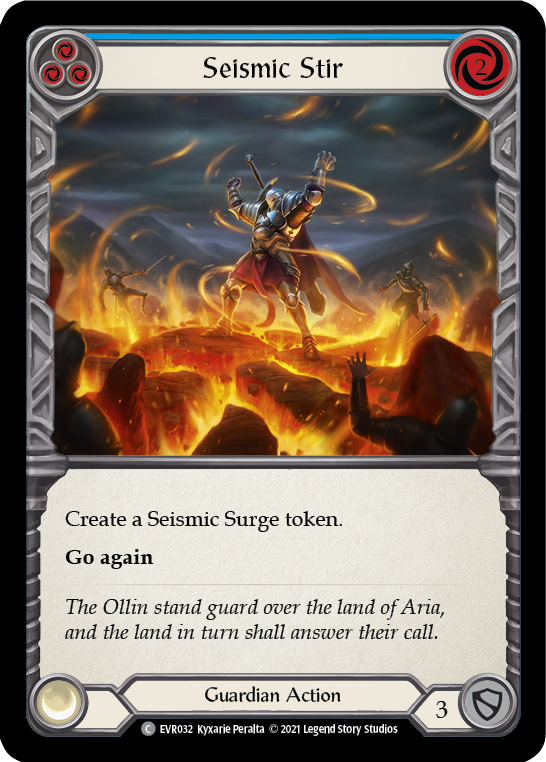 Seismic Stir (Blue) [EVR032] (Everfest)  1st Edition Rainbow Foil | Good Games Cannington