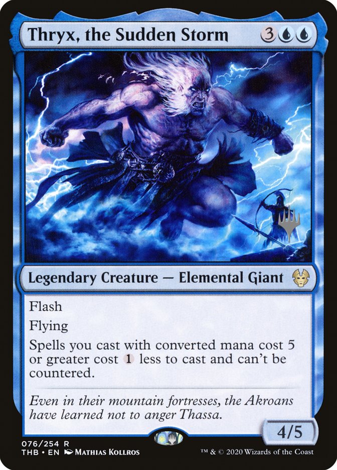 Thryx, the Sudden Storm (Promo Pack) [Theros Beyond Death Promos] | Good Games Cannington